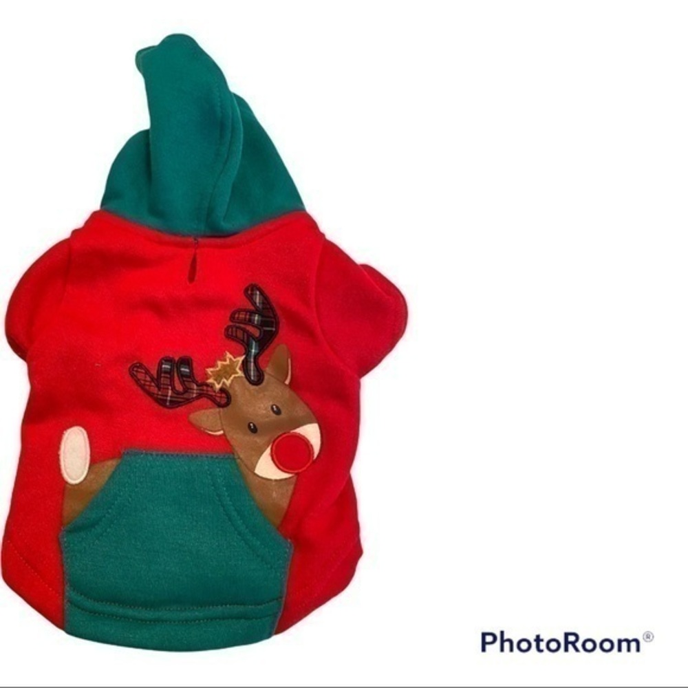 Pets Petco Reindeer hoodie shirt Size XSMALL
